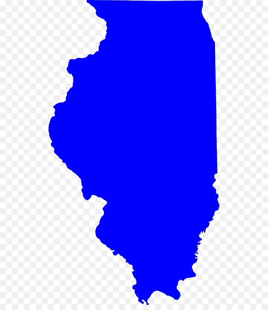 Mapa Azul De Illinois，Estado PNG