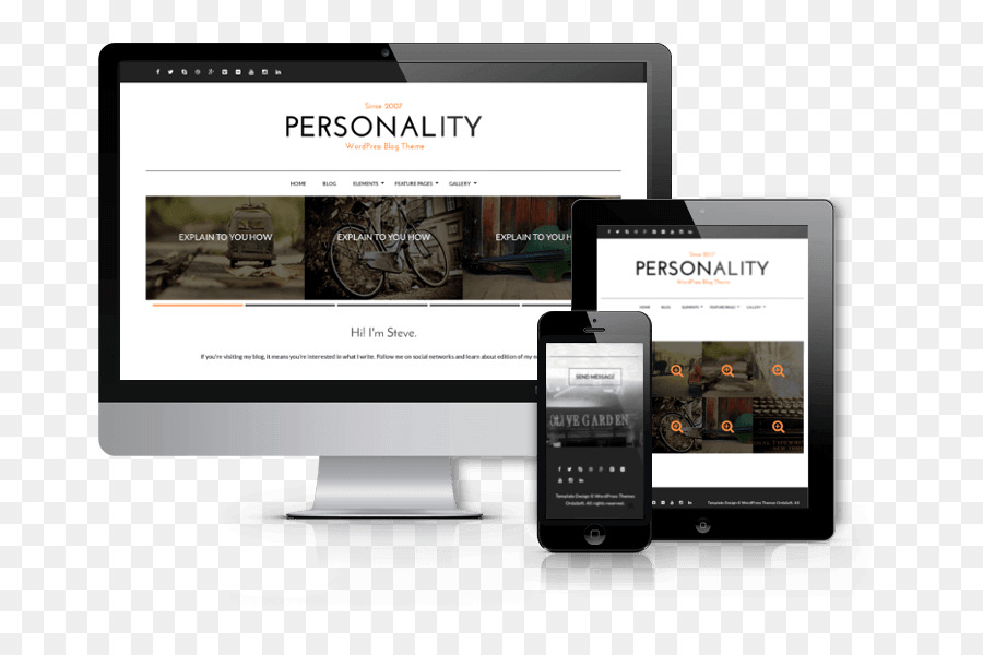 Responsive Web Design，Carro PNG