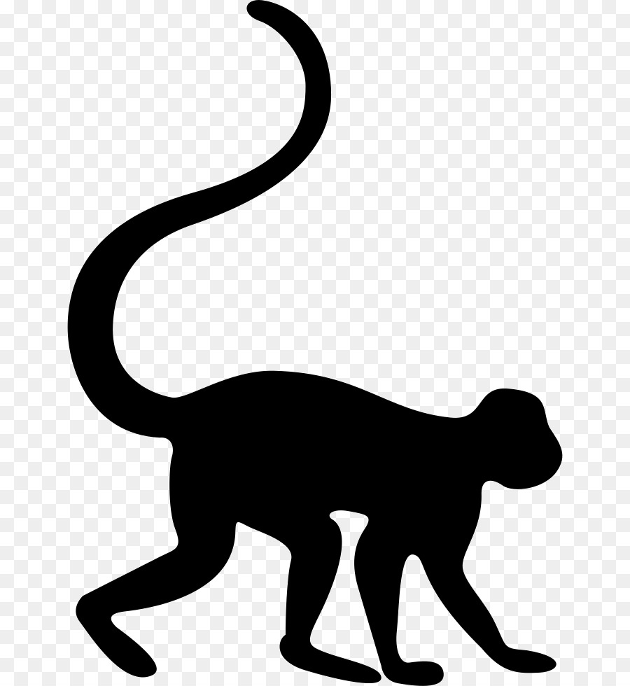 Design PNG E SVG De Adesivo Plano Silencioso Com Focinho De Macaco