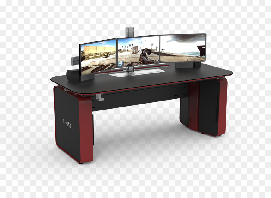 Mesa De Jogos Com Monitores，Monitores PNG