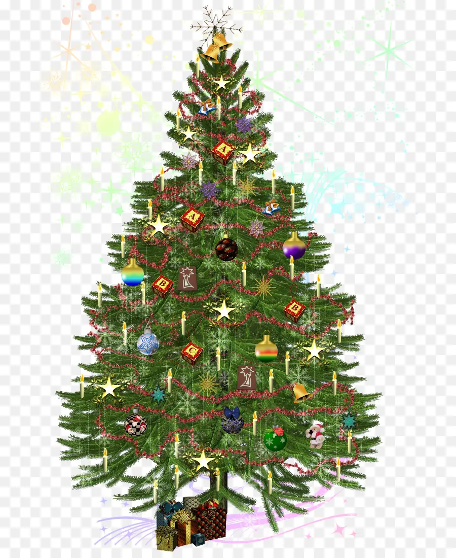 árvore De Natal，Decorações PNG