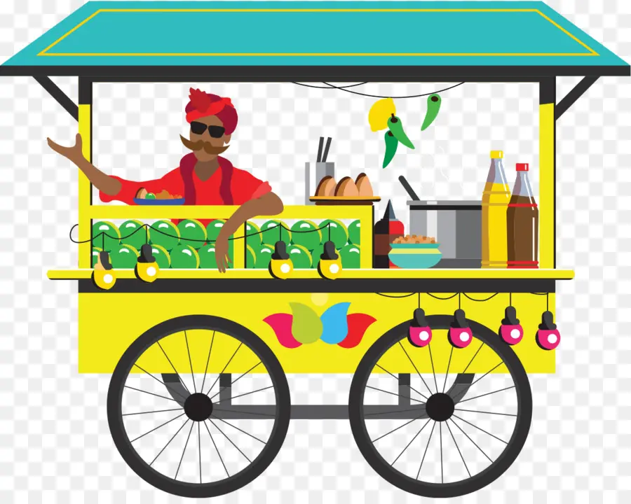 Chaat，A Culinária Indiana PNG