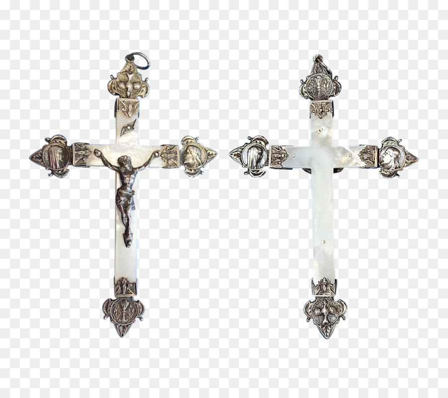 Crucifixo，Prata PNG