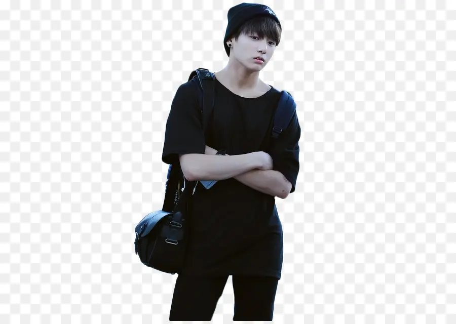 Pessoa De Preto Com Gorro，Moda PNG