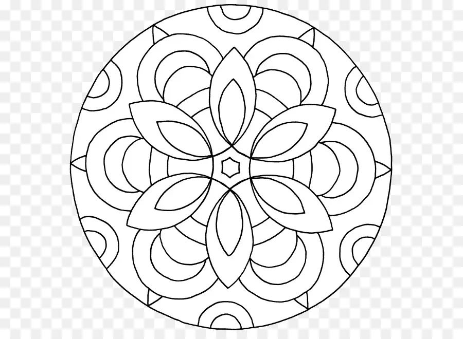 Mandala，Livro De Colorir PNG