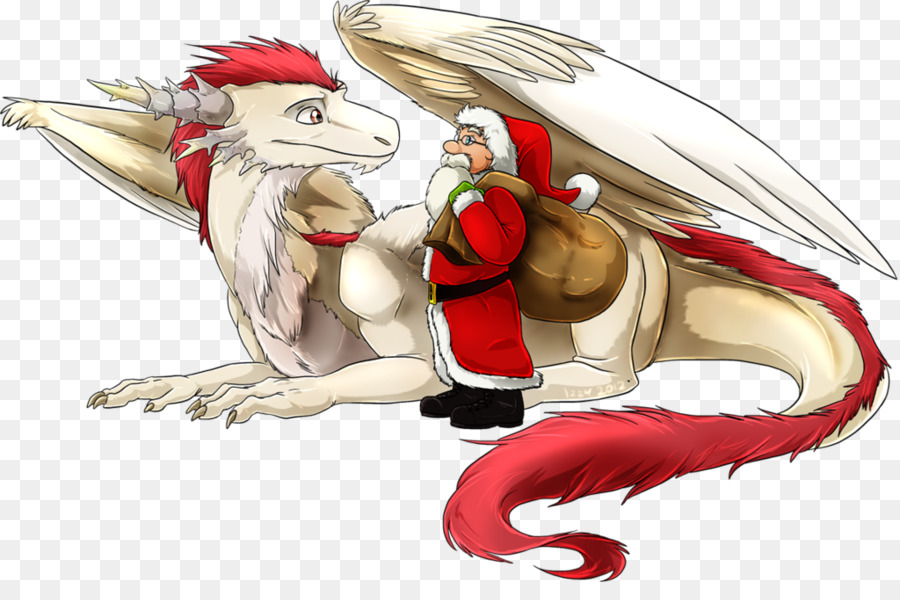Dragão，Papai Noel PNG
