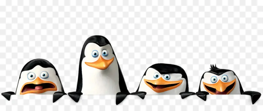 Pinguins，Desenho Animado PNG