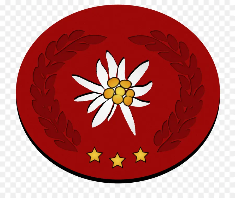 Emblema De Flor，Vermelho PNG