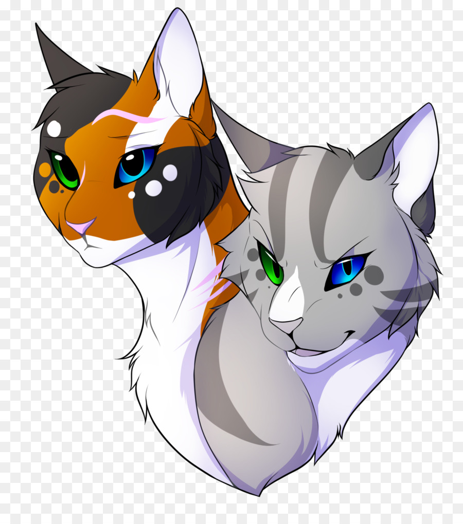 Dois Gatos，Desenho Animado PNG