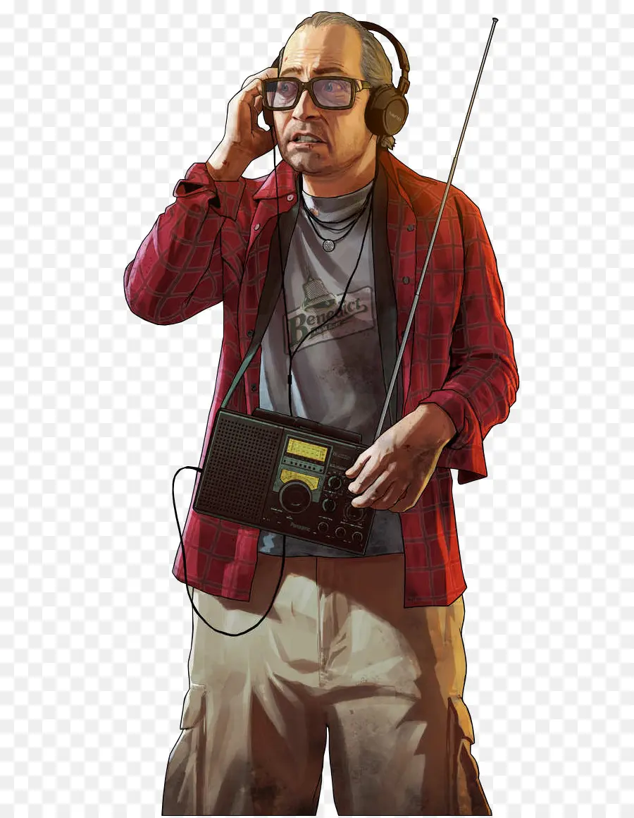 Homem Com Rádio，Fones De Ouvido PNG