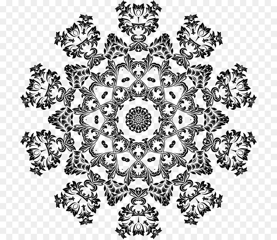 Mandala Negra，Padrão PNG