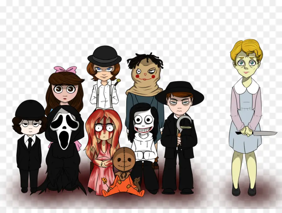 Personagens De Desenhos Animados，Horror PNG