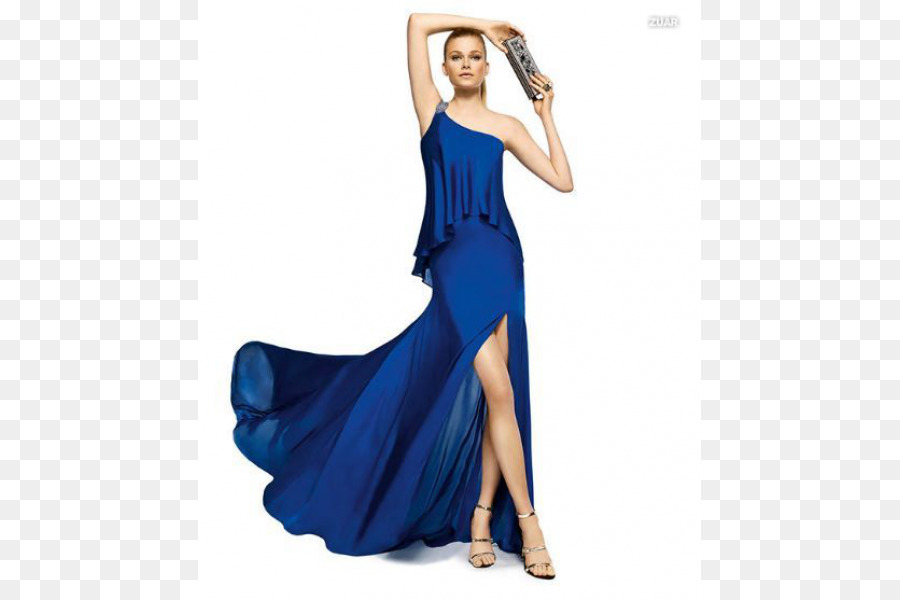 Mulher De Vestido Azul，Vestido PNG