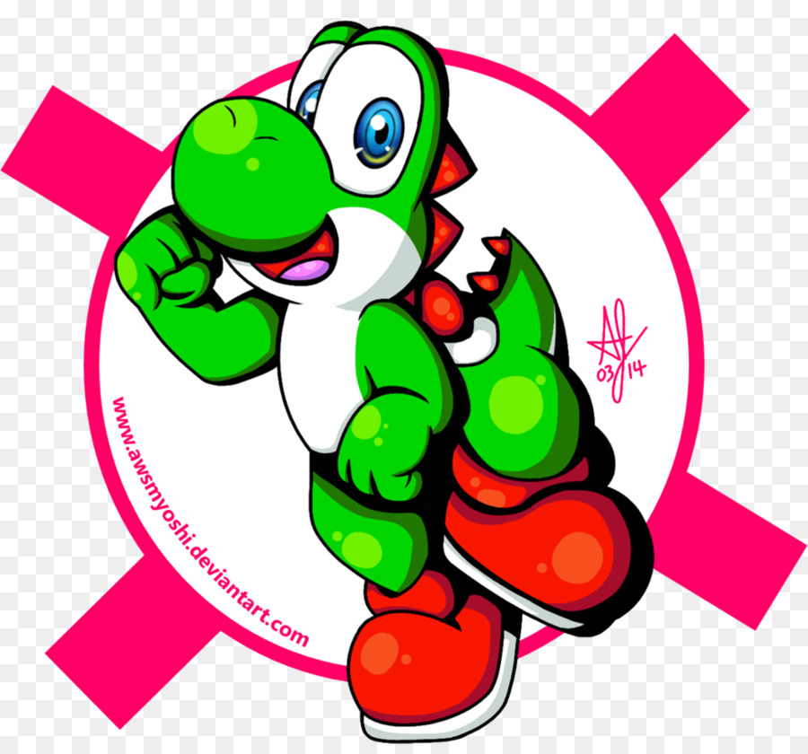 Yoshi Lã Mundo，Desenho PNG