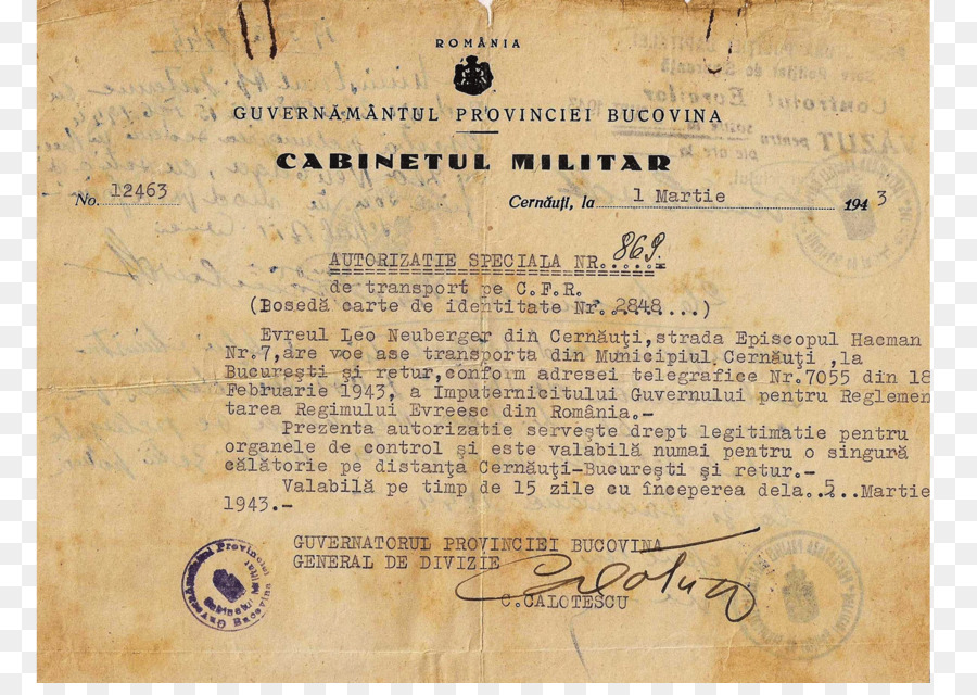 Documento Militar，Romênia PNG