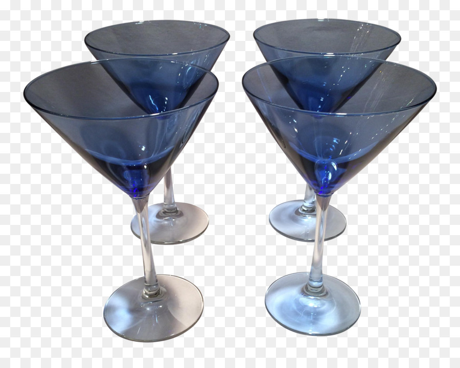 Copos De Martini Azul，Coquetel PNG