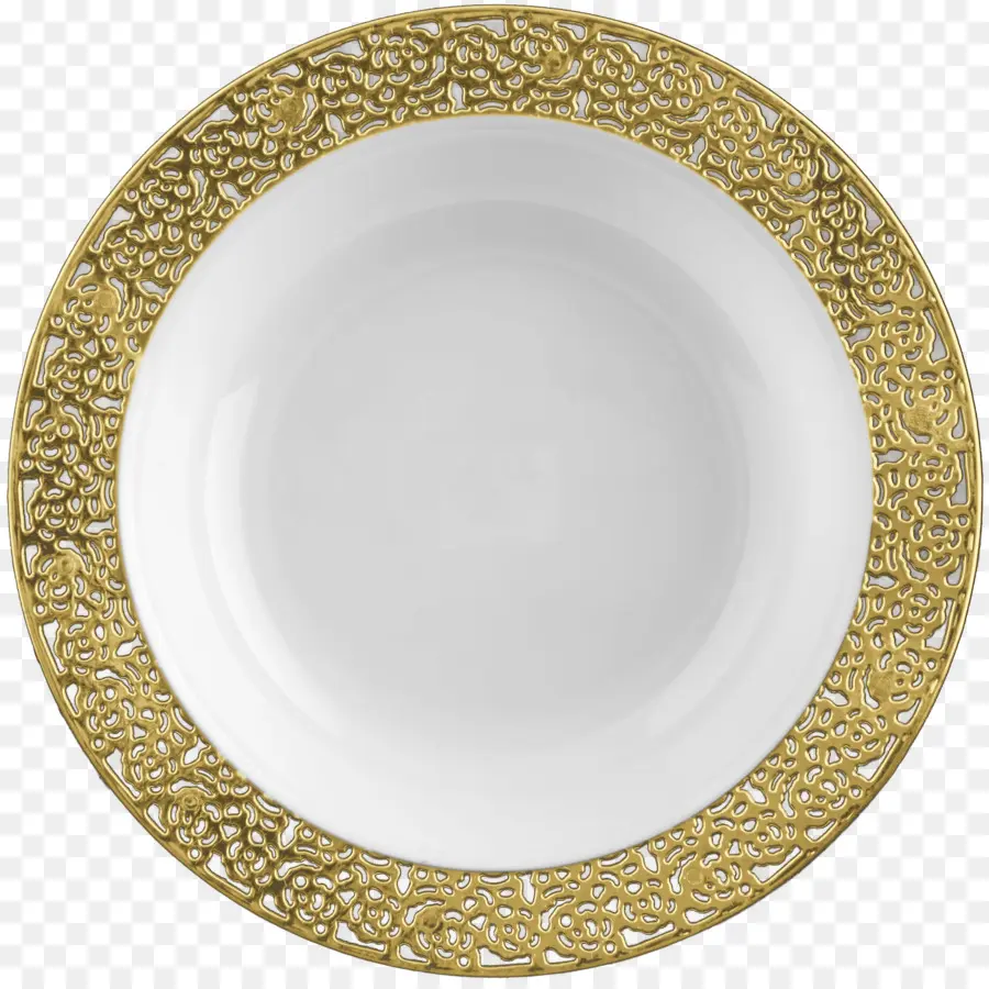 Prato Decorativo，Ouro PNG