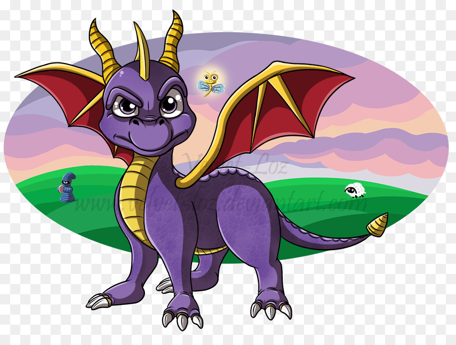 Dragão Roxo，Fantasia PNG