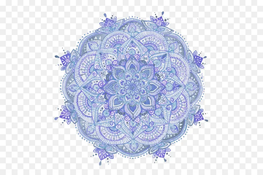 Mandala，Pintura Em Aquarela PNG