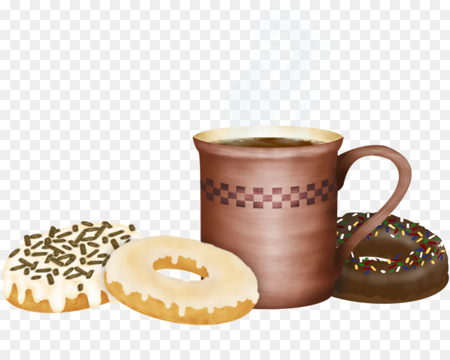 Café，Café E Donuts PNG