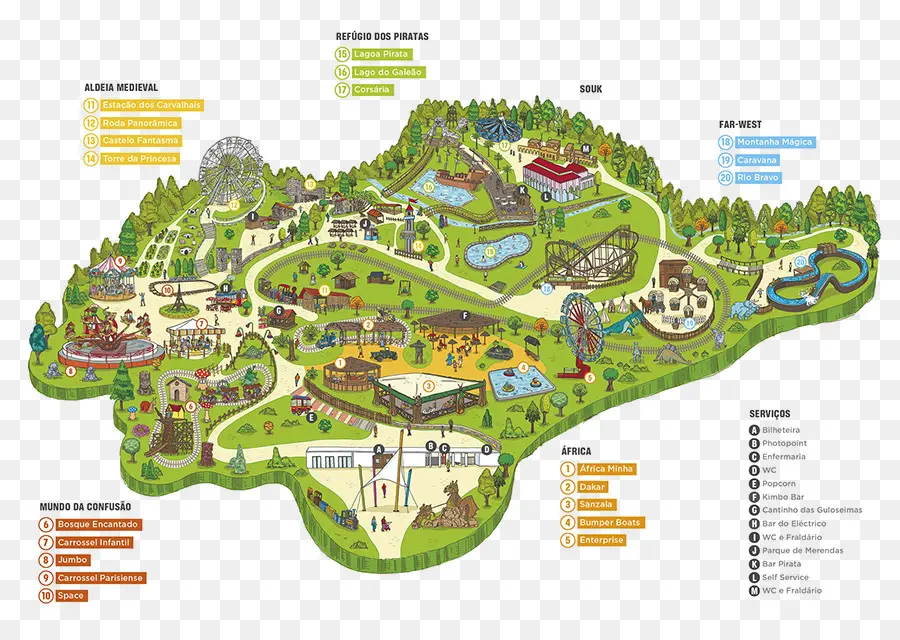 Magikland Parque De Diversões，Mapa PNG