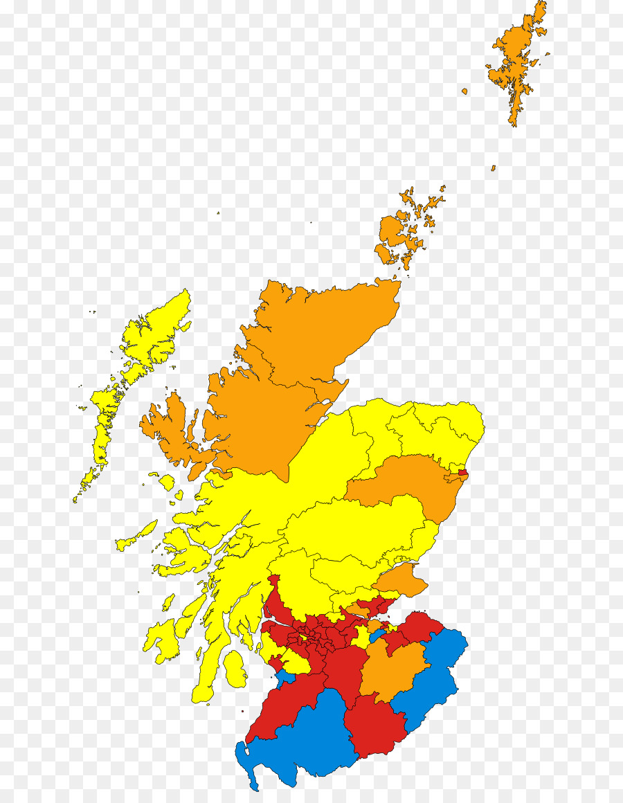 Mapa Da Escócia，Regiões PNG
