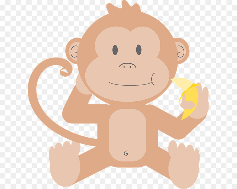 Macaco，Banana PNG