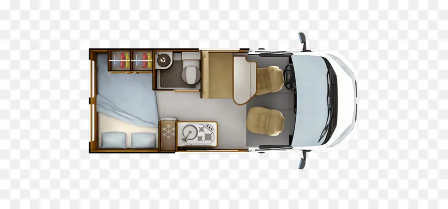 Layout Da Van Campista，Autocaravana PNG