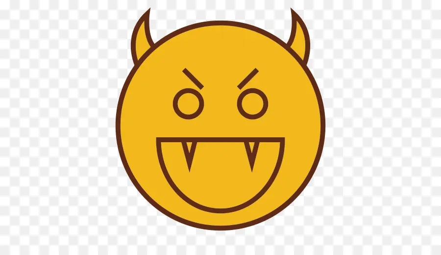 Emoji Do Diabo，Amarelo PNG