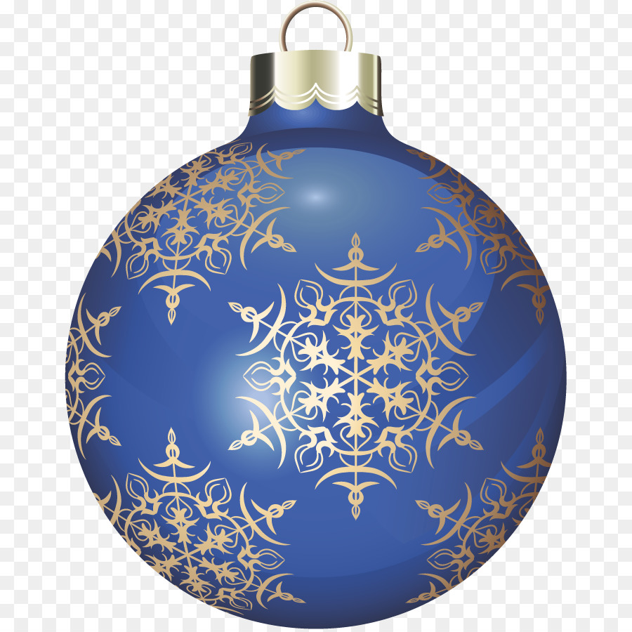 Ornamento Azul，Natal PNG