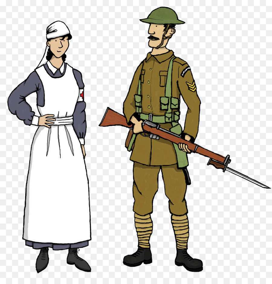 Enfermeira E Soldado，Uniforme PNG