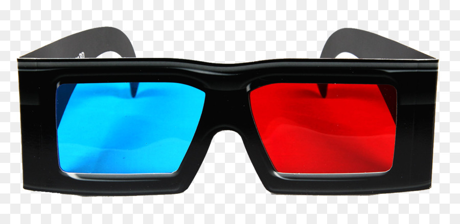 Óculos 3d，Vermelho Azul PNG