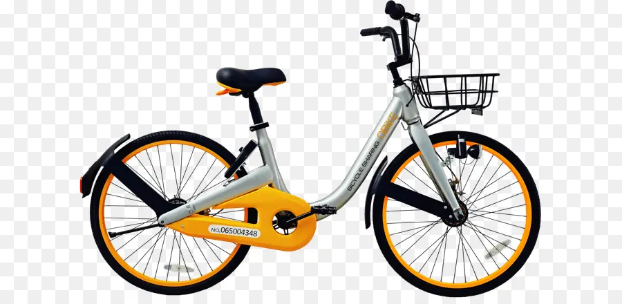 Bicicleta Tandem Amarela，Dois Lugares PNG