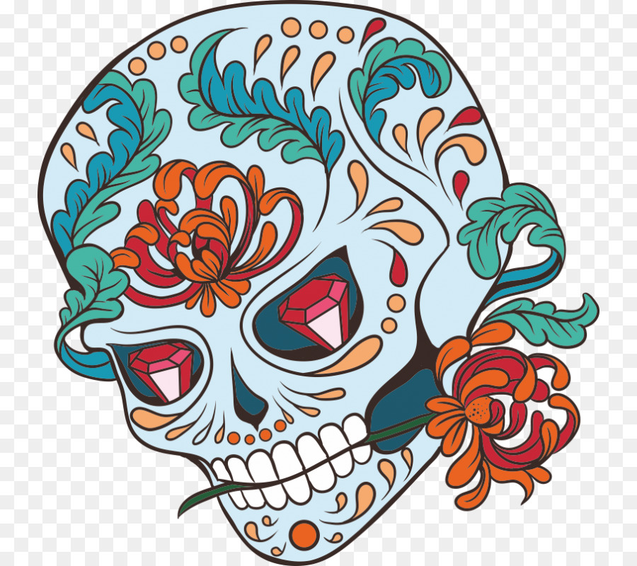 Gótico Livros De Colorir Para Adultos De 2017 Dia Dos Mortos Livro De Colorir Páginas 100，Calavera PNG