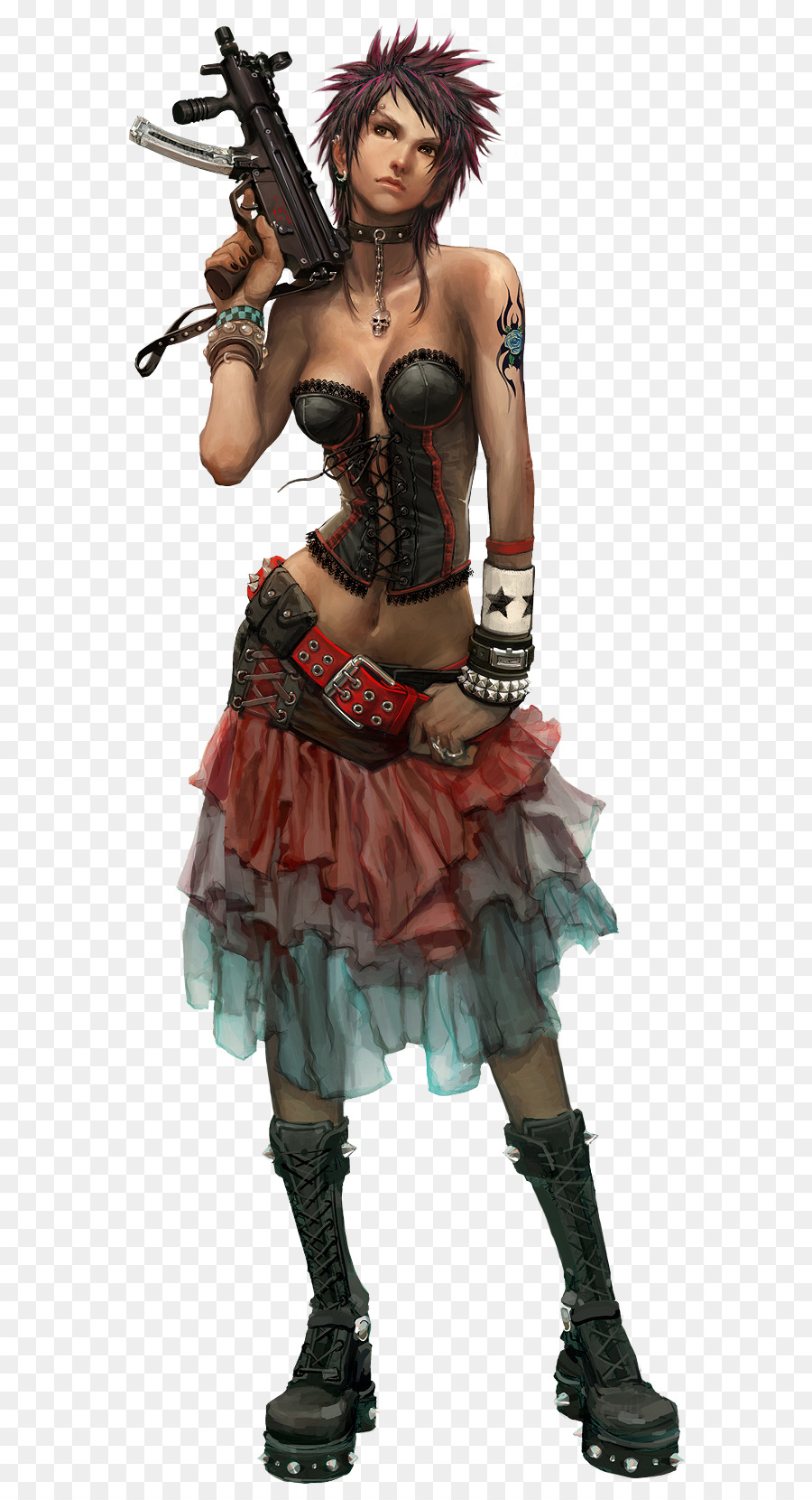 Garota Punk，Pistola PNG