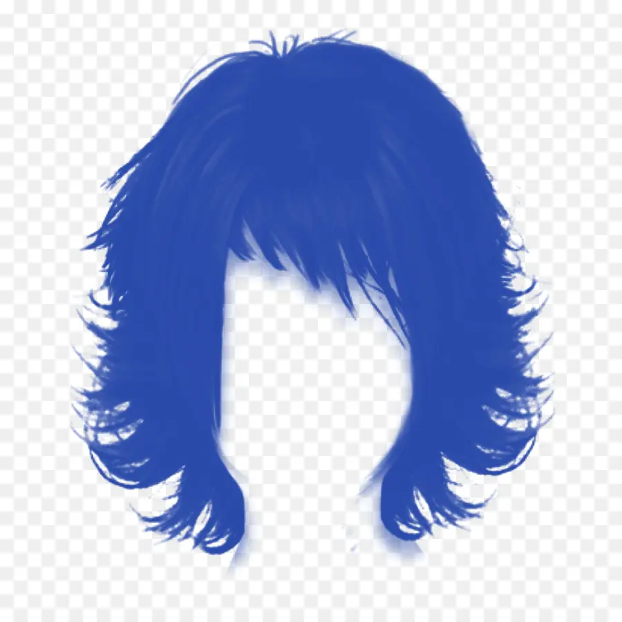 Peruca Azul，Cabelo PNG