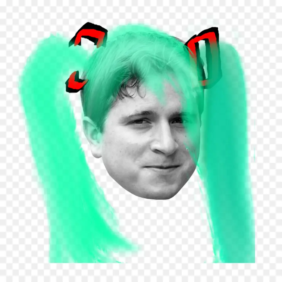 Cara Kappa，Cabelo Verde PNG