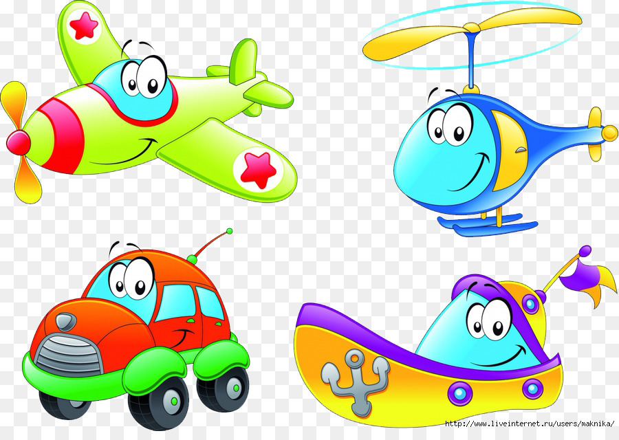 Veículos De Desenho Animado，Avião PNG