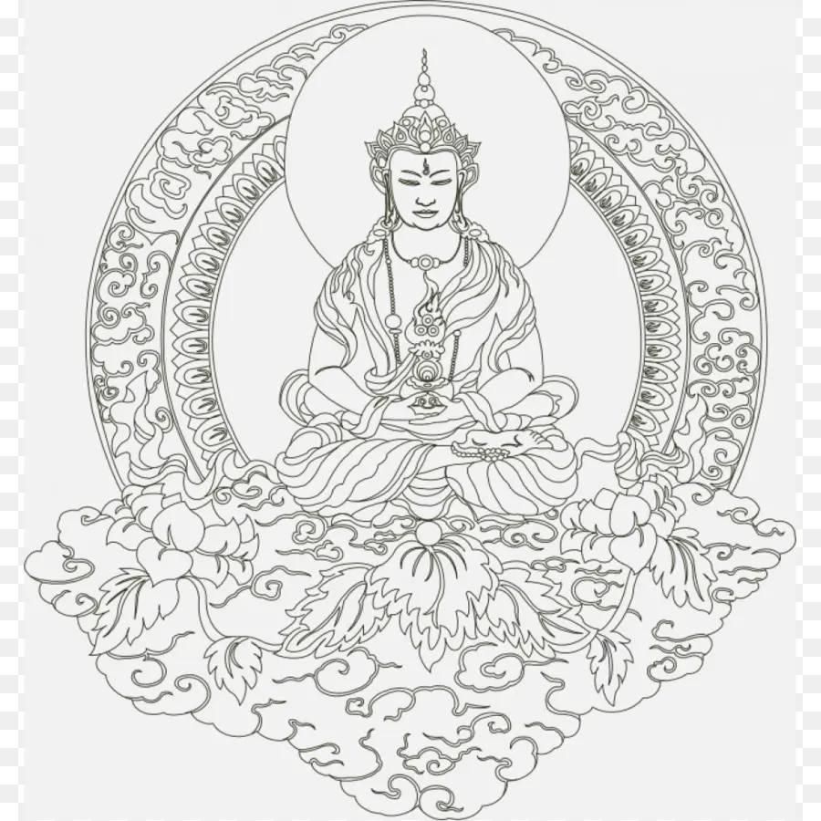 Ilustra O De Buda，Meditação PNG