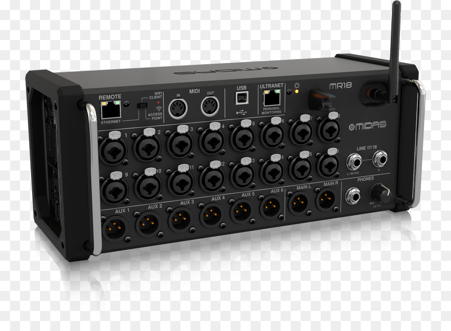 Midas Mr18，Audio Mixers PNG