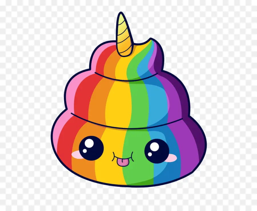 Unicórnio，Pilha De Cocô Emoji PNG