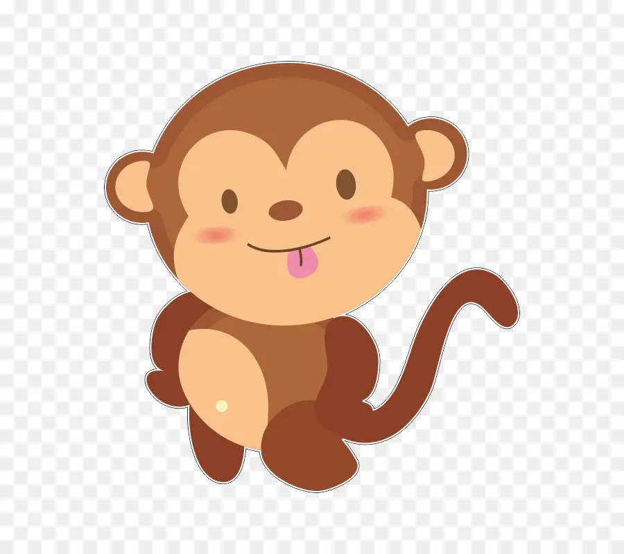 Macaco Fofo，Sorrindo PNG