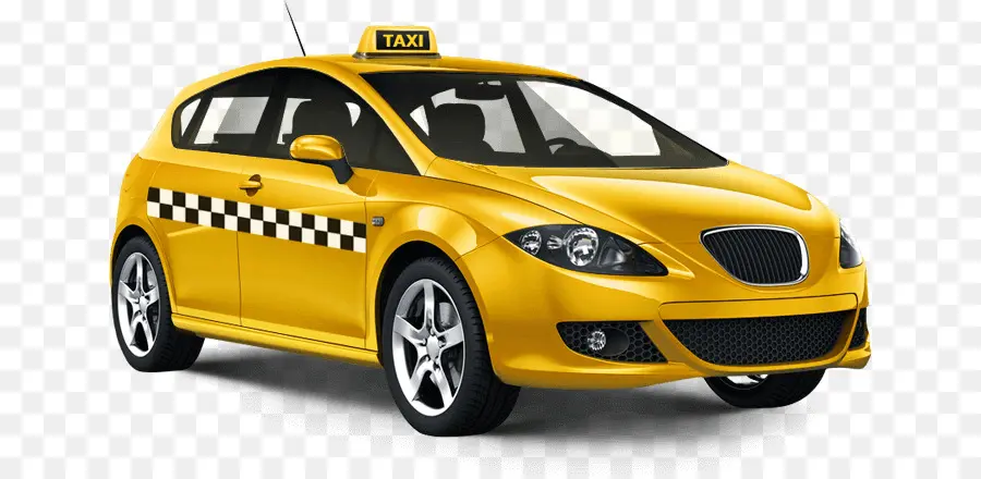 Táxi Amarelo，Carro PNG