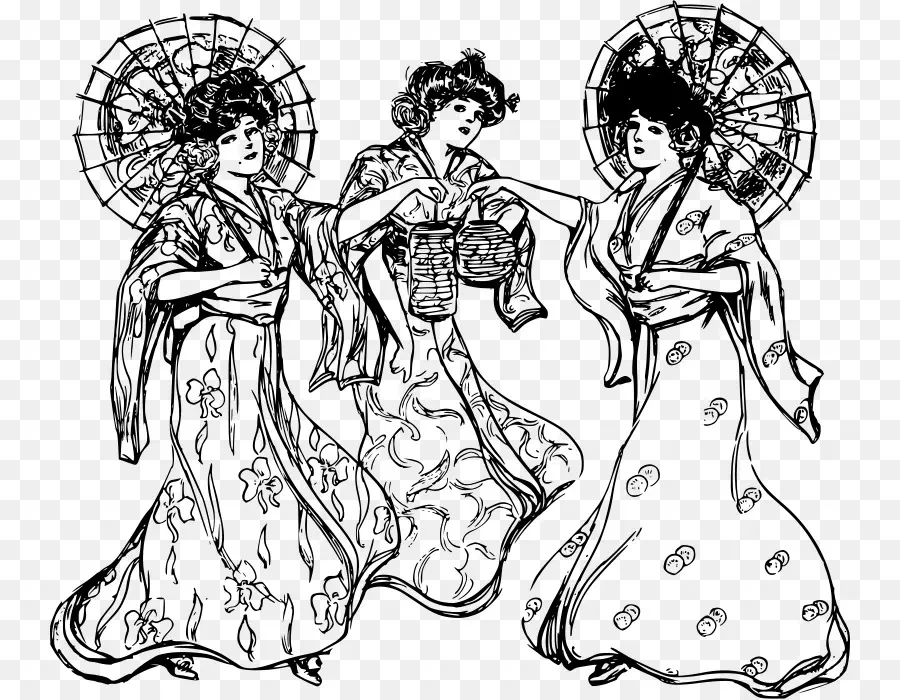 Japão，Kimono PNG