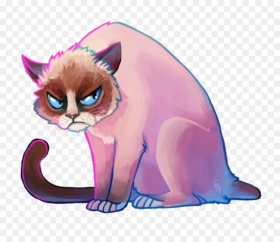 Gato Mal Humorado，Desenho Animado PNG