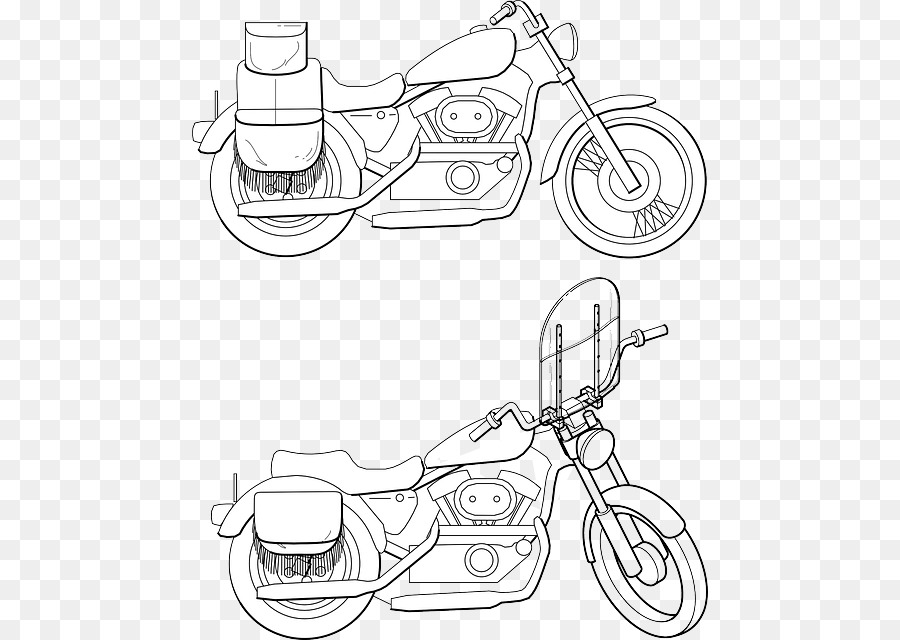 Esboço De Motocicleta，Bicicleta PNG