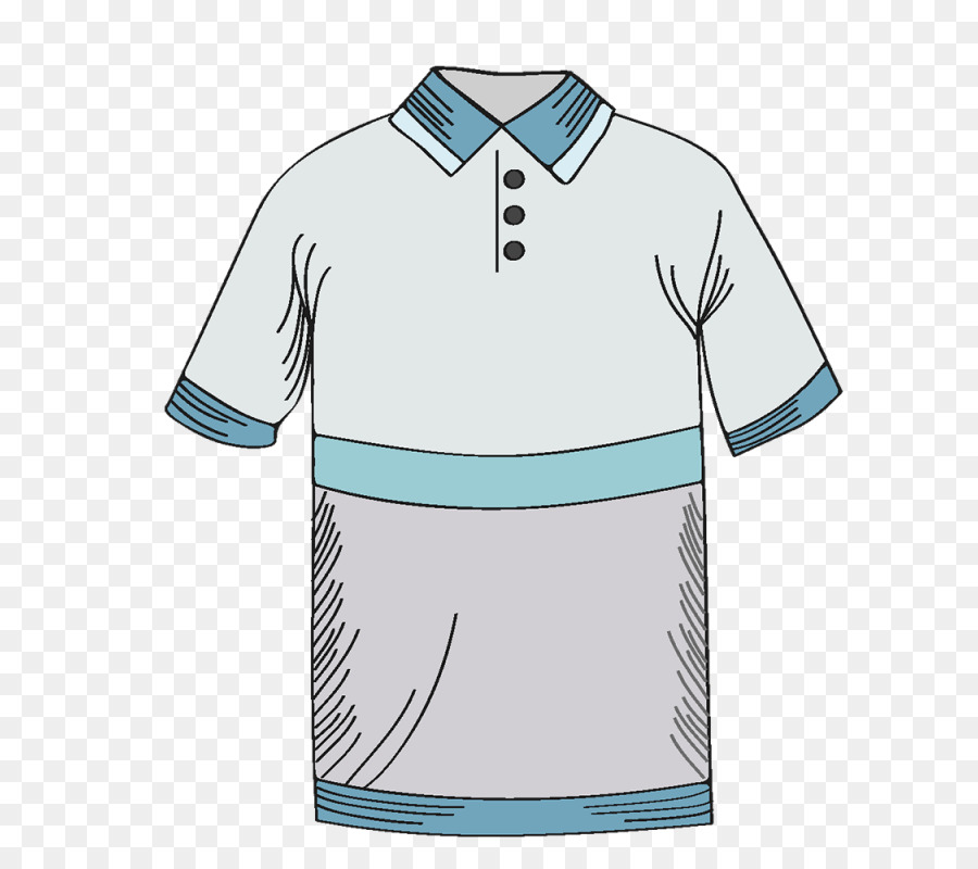 Camisa Azul，Botão PNG