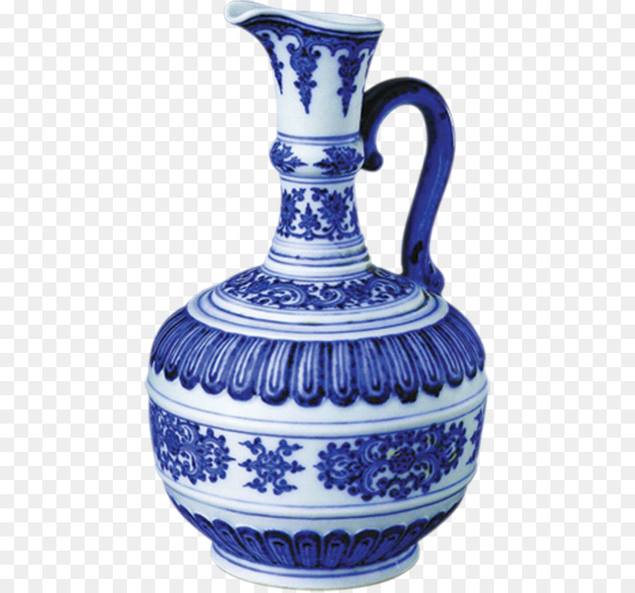 Jingdezhen，Cerâmica Azul E Branca PNG