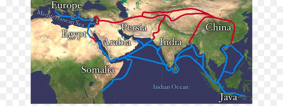 Mapa Da Rota Da Seda，Rotas Comerciais PNG