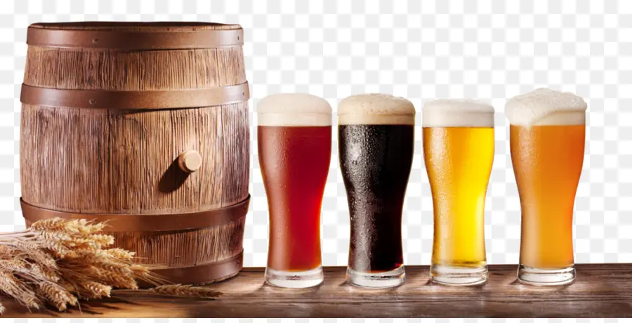 Cerveja E Barril，Copos PNG